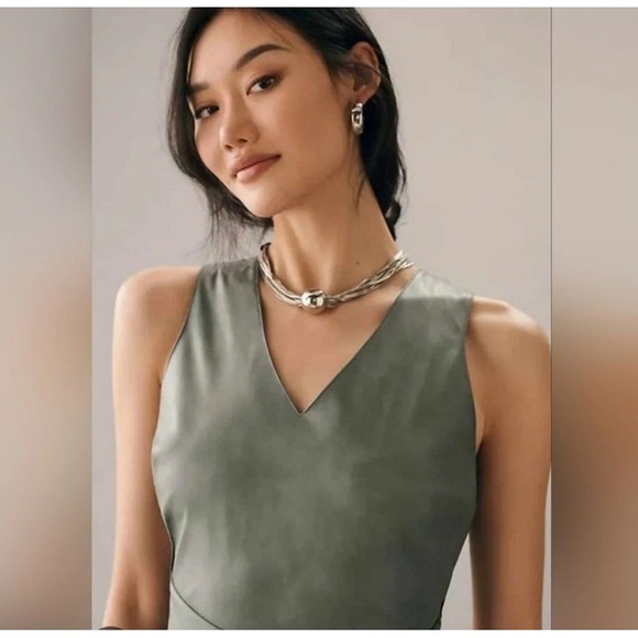 Anthropologie - Avec Les Filles Cross-Back Romper - Faux Leather Women's Size S - Picture 3 of 13